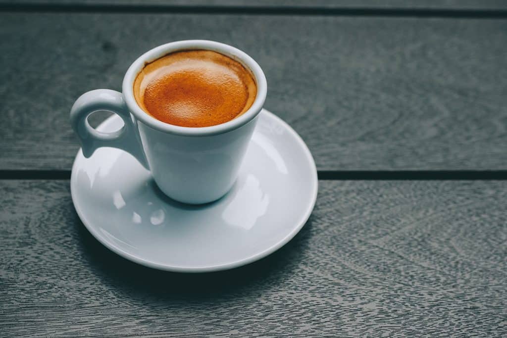 Espresso In White Cup